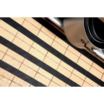   Banda antiderapanta neagra din cauciuc cu rugozitate normala - 25 mm x 18,3 m