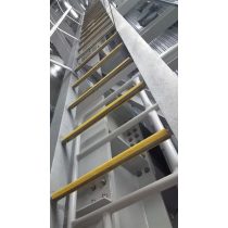   Protectie de margine antiderapanta din GRP pentru trepte de scara, 1 m, galbena