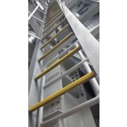 Protectie de margine antiderapanta din GRP pentru trepte de scara, 56 cm, galbena