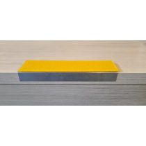   Protectie antiderapanta pentru marginea scarilor din aluminiu GRP, galbena, 800x65x25mm