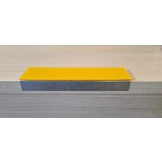 Protectie antiderapanta pentru marginea scarilor din aluminiu GRP, galbena, 1600x65x25mm