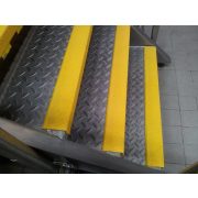 Aparatoare de margine antiderapanta pentru scari din GRP - Industriala - 55mm x 55mm x 1600mm - Galben RAL 1003