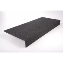   Treapta de scara antiderapanta din GRP - Industriala - 250mm x 55mm x 400mm - Negru RAL 9005