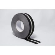 Banda antiderapanta cu dungi fosforescente - 50mm x 18.3m - Negru-Alb
