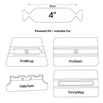   yellowings slimskim micro 4'/10 cm, 5buc/set -protectie pentru marginea racletelor